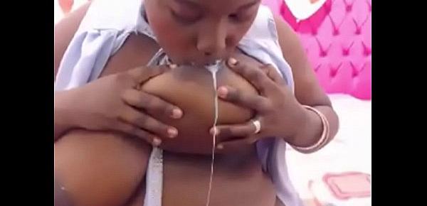  nasty ebony latina bbw big tits webcam teasing and milking